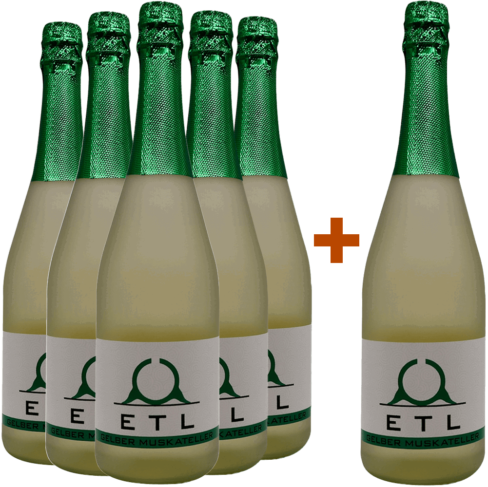 5+1 Paket Gelber Muskateller Frizzante trocken