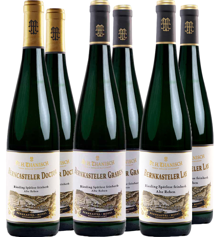 6er Lagen-Riesling Paket Spätlese feinherb