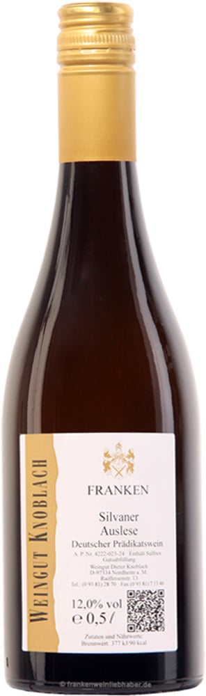 2023 Silvaner Auslese 0,5 L