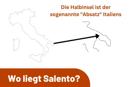 Visuelles Schaubild von Apulien in Italien