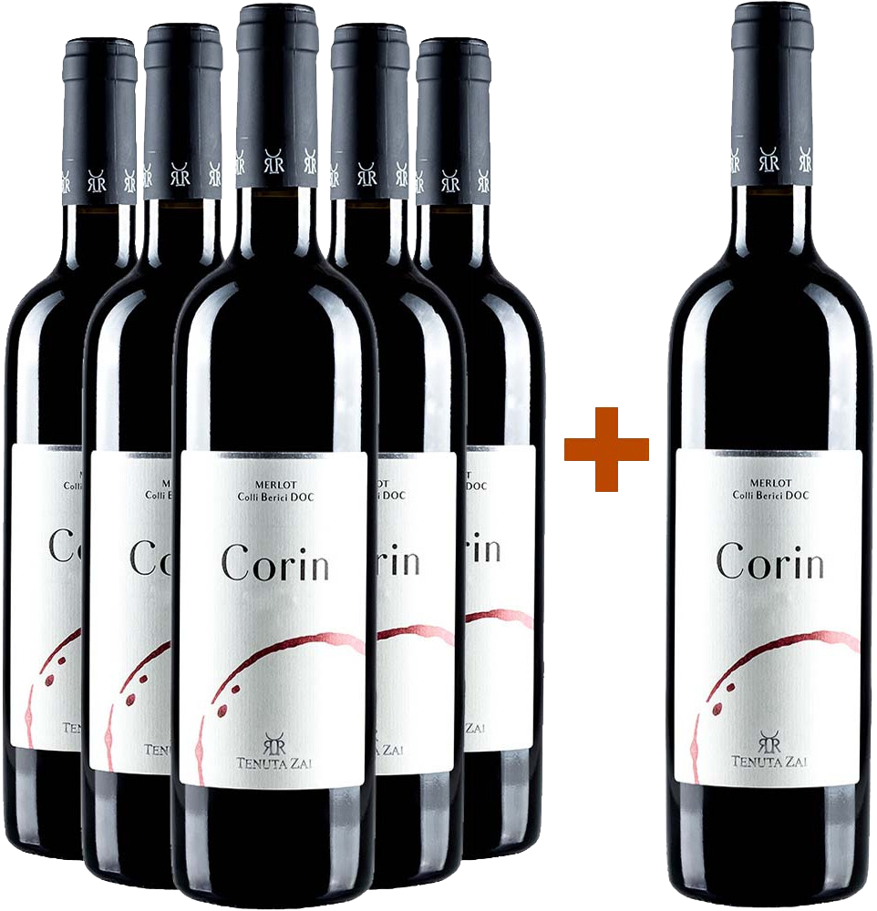 5+1 Paket Corin Merlot Colli Berici DOC