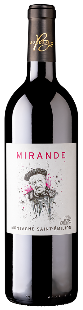 2023 Cuvée "Mirande" Montagne Saint Émilion AOP BIO reflection