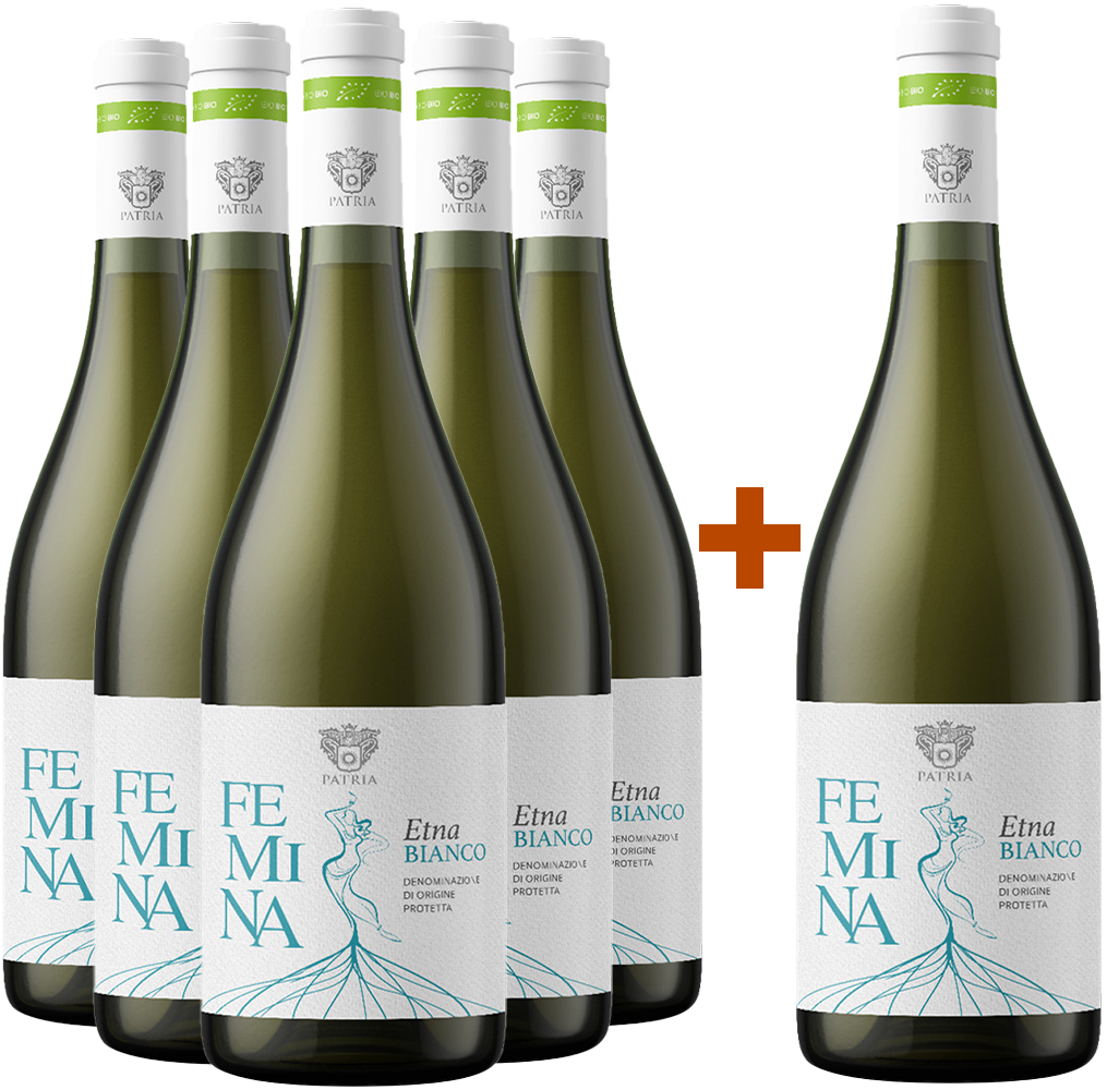 5+1 Paket Femina Bianco Etna DOC BIO